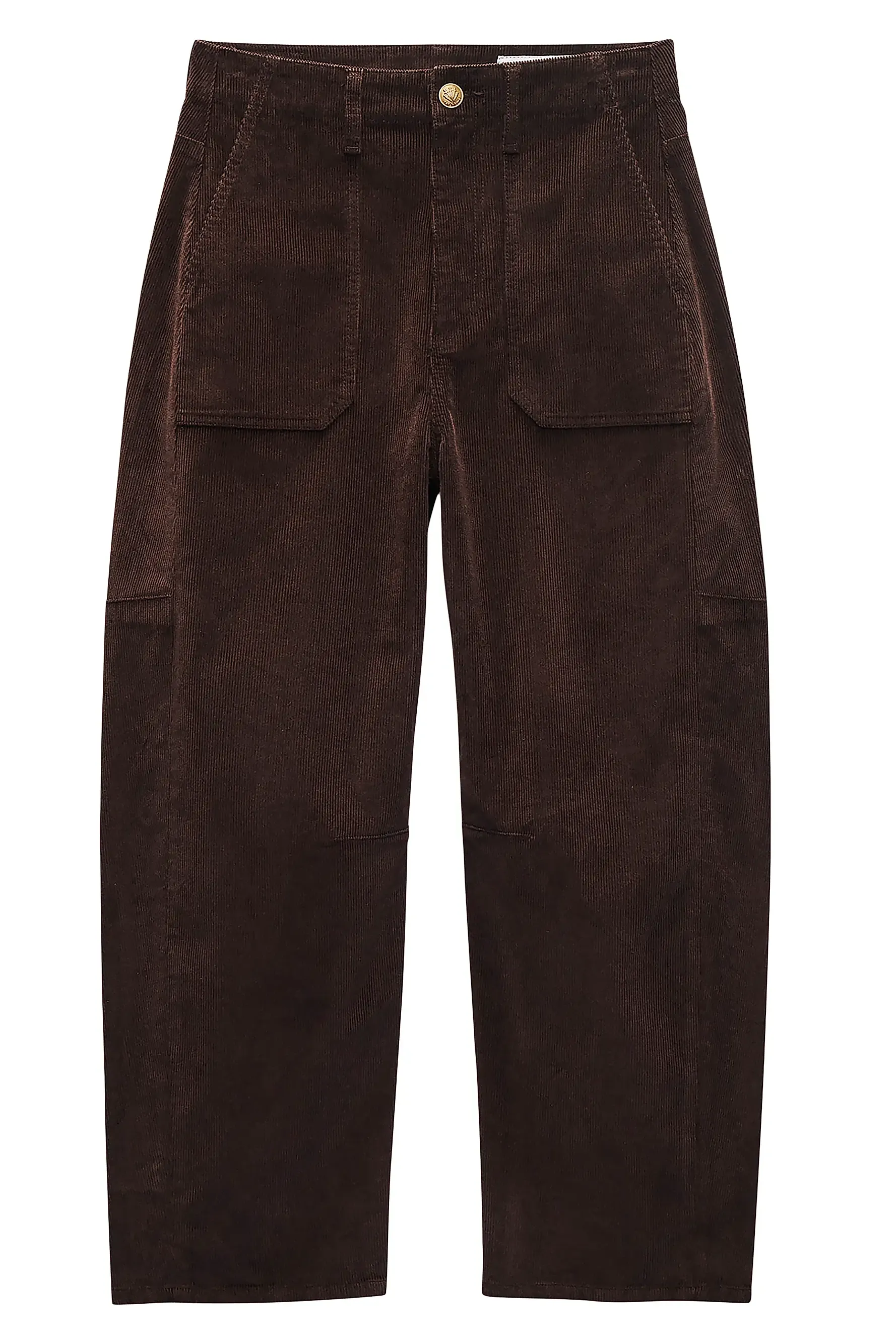 Charlie Corduroy Barrel-Leg Pants