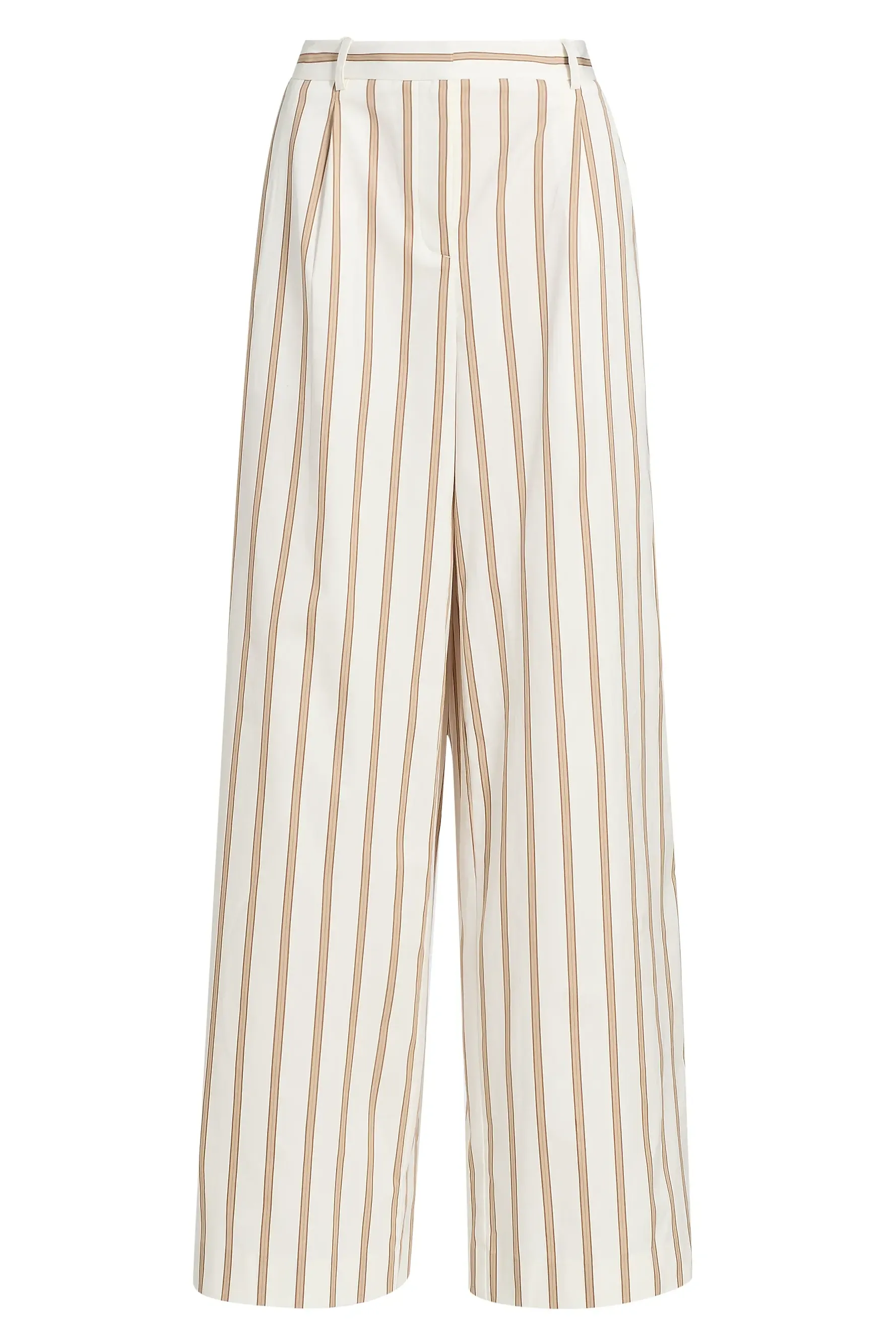 Hudson Striped Cotton Wide-Leg Pants