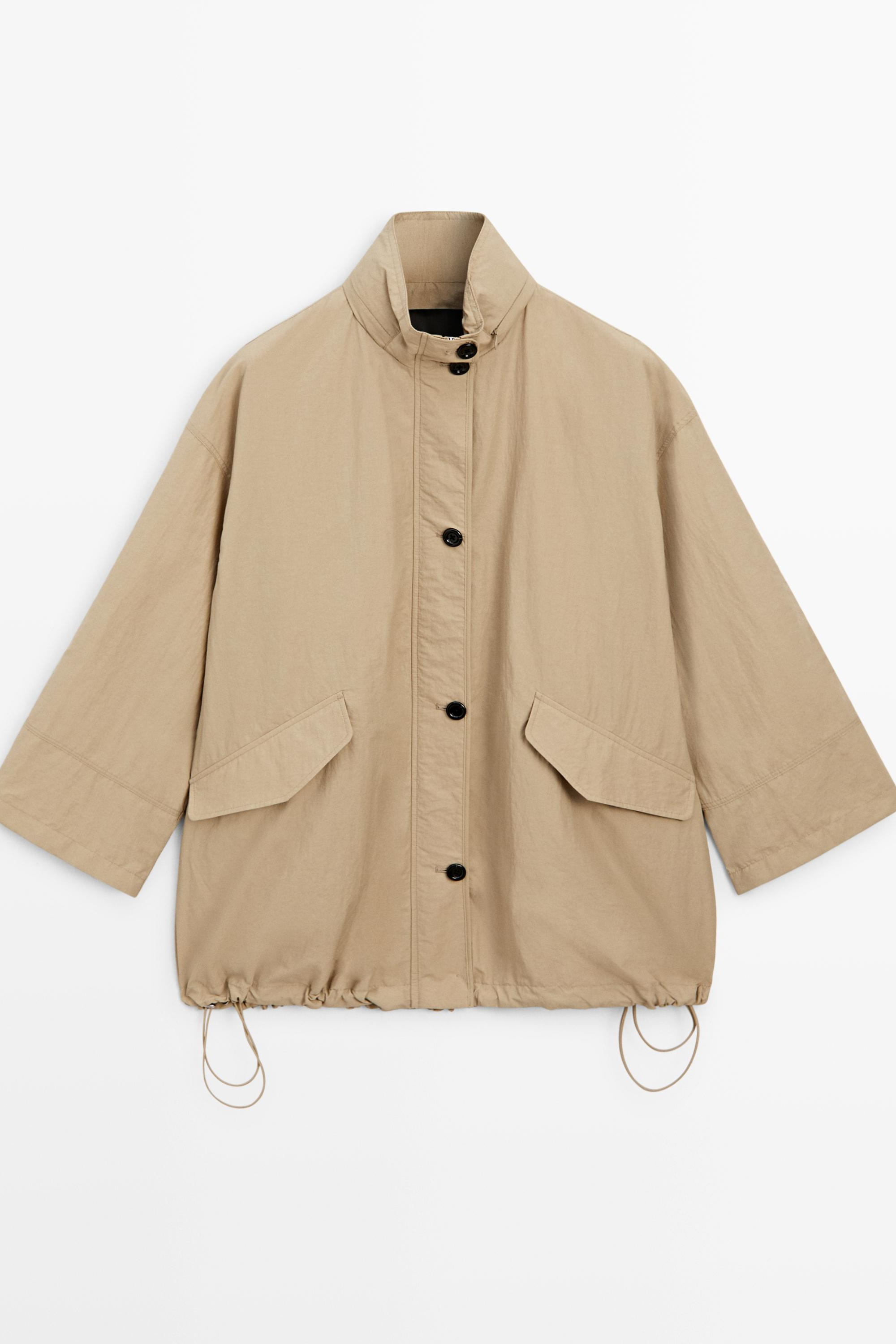 Massimo Dutti, Puff Parka With Hood Detail