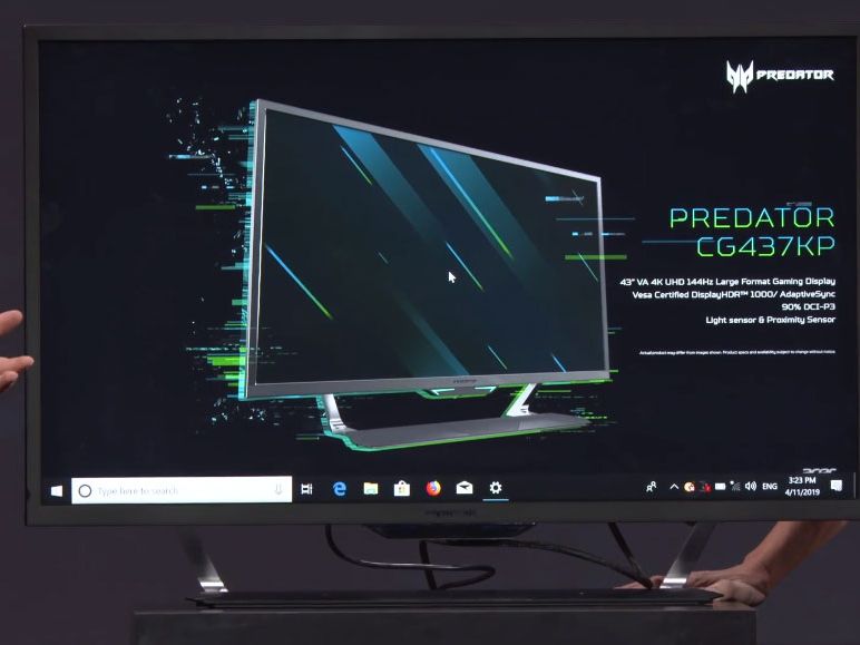 Acer goes big and bright with a 43-inch 4K 144Hz gaming monitor