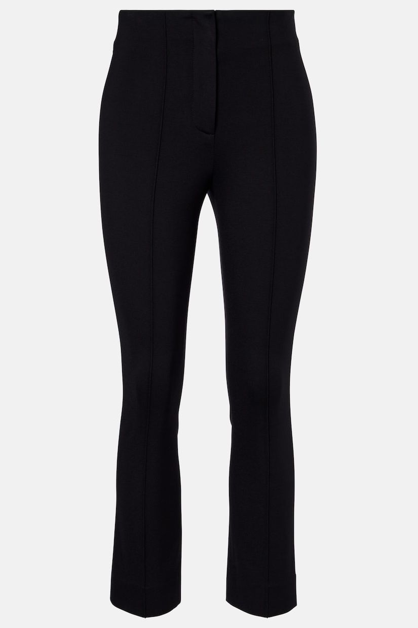 Kean Cropped Slim Pants in Black - Veronica Beard