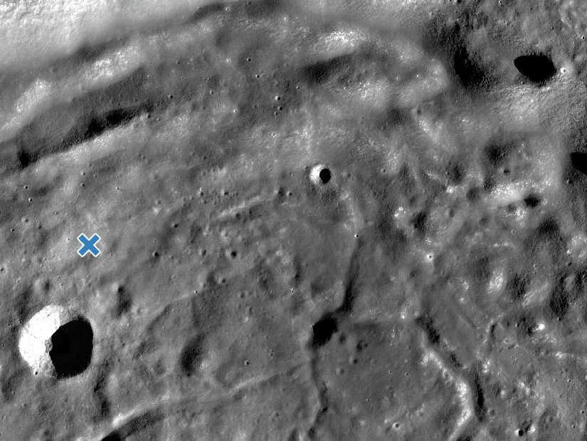 NASA uncovers shattered remains of Japanese lunar lander NASA uncovers shattered remains of Japanese lunar lander