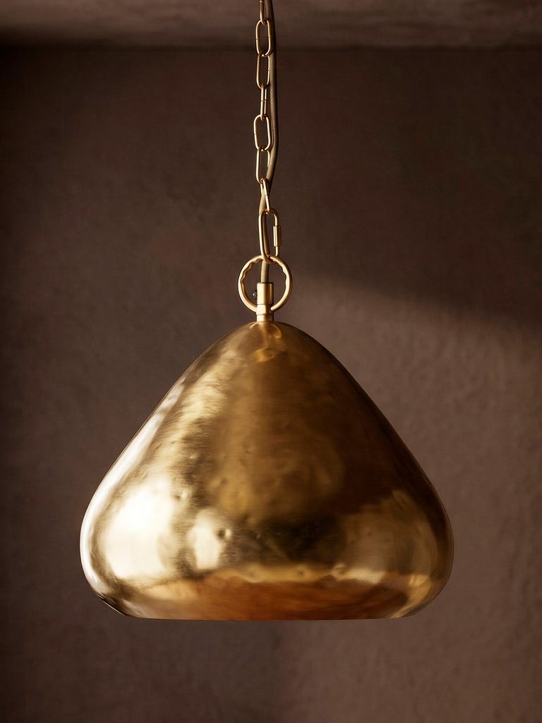 Husk Pendant in Brass