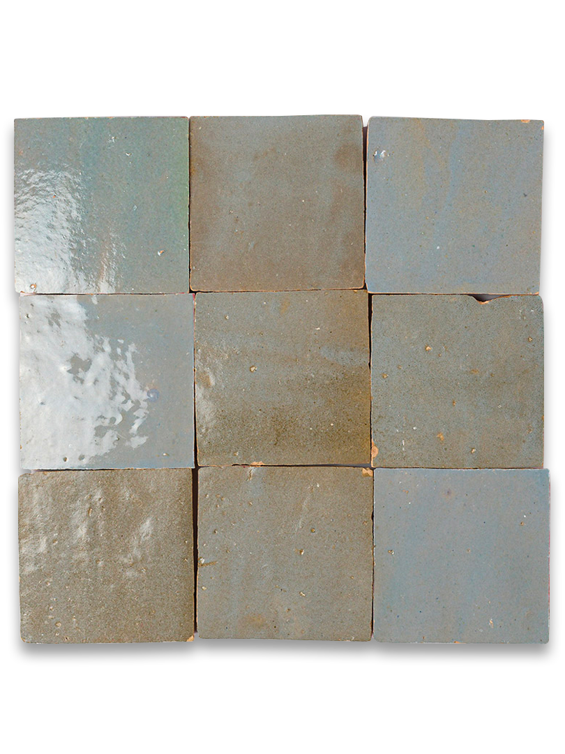 Pale Blue Zellige - 10cm X 10cm X 1.2cm