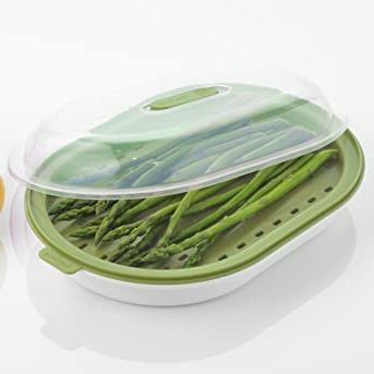 Goodcook Everyday Microwave Steamer &amp;ndash; Vegetable &amp;amp; Fish Cooker, Preserves Vitamins &amp;amp; Nutrients, Quick Dinner &amp;amp; Meals, Adjustable Steam Release Vent