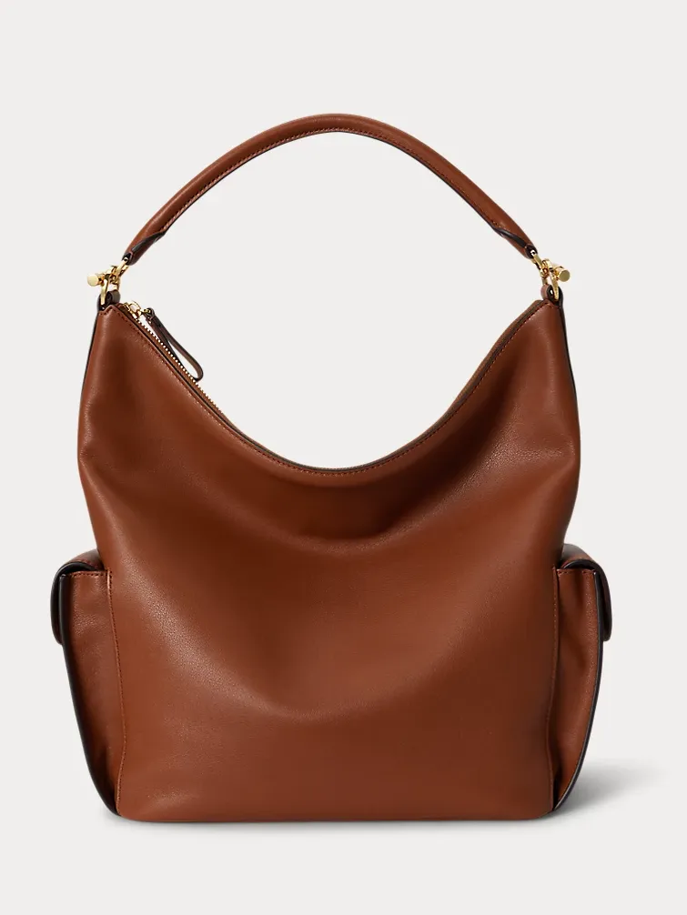 Nappa Leather Large Blaike Shoulder Bag