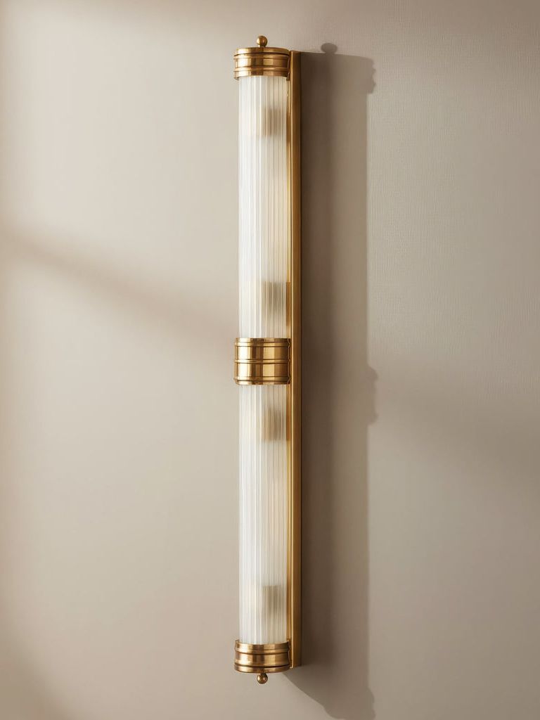 Rodtastic Ip44 Wall Light in Brass and Frosted Glass