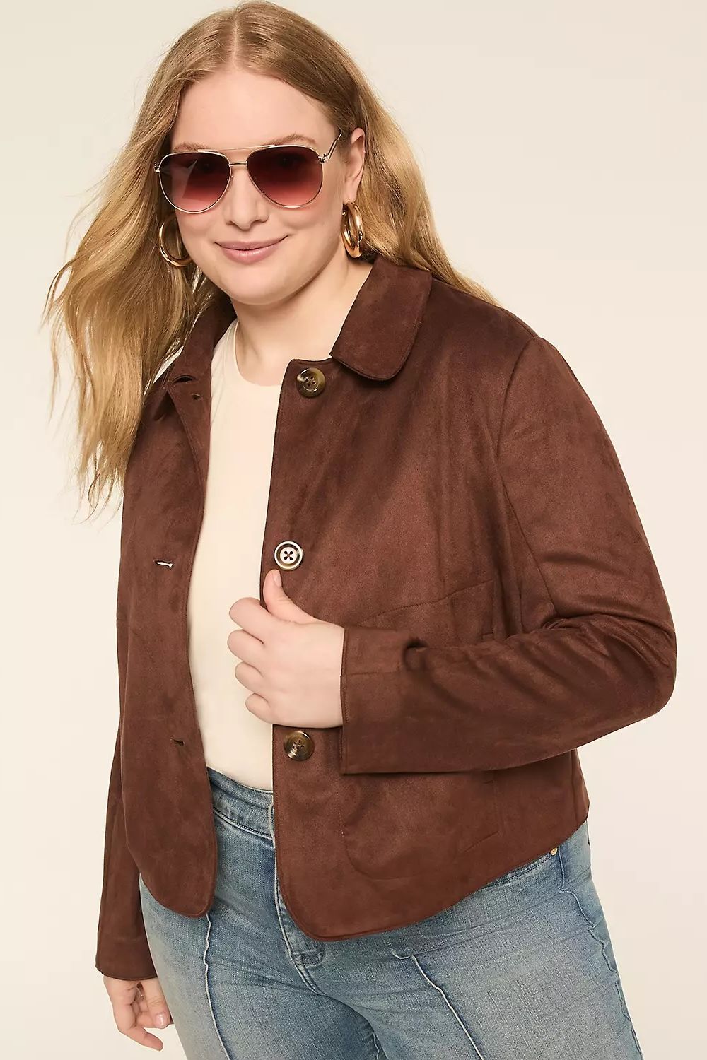 Lane Bryant faux suede jacket