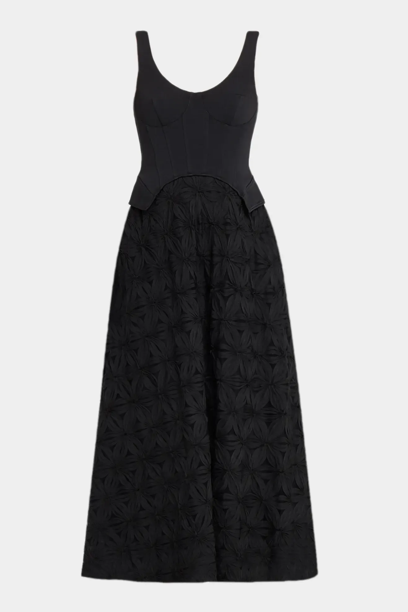 SIMKHAI, Bryony Sleeveless Corset Lace Midi Dress