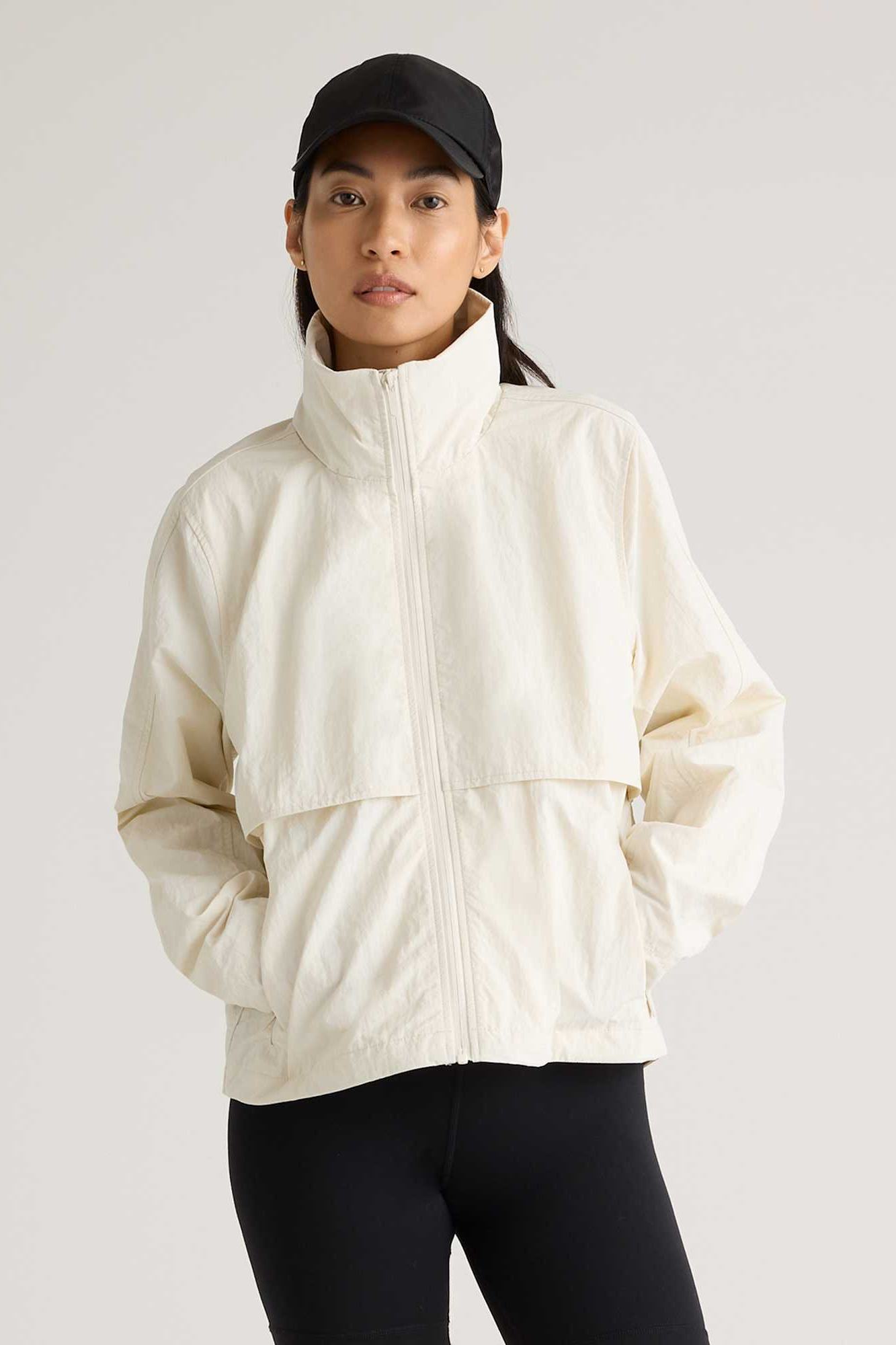 Quince white windbreaker