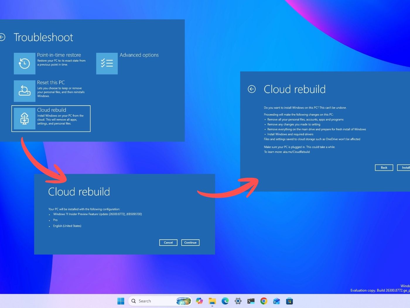 Новая функция Cloud Rebuild в Windows 11 позволяет восстановить не загружающийся ПК — изображение 20