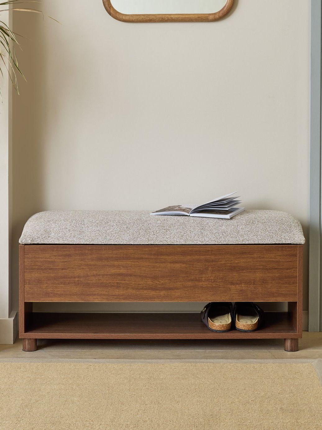 Habitat Saffield Shoe Storage Bench - Walnut