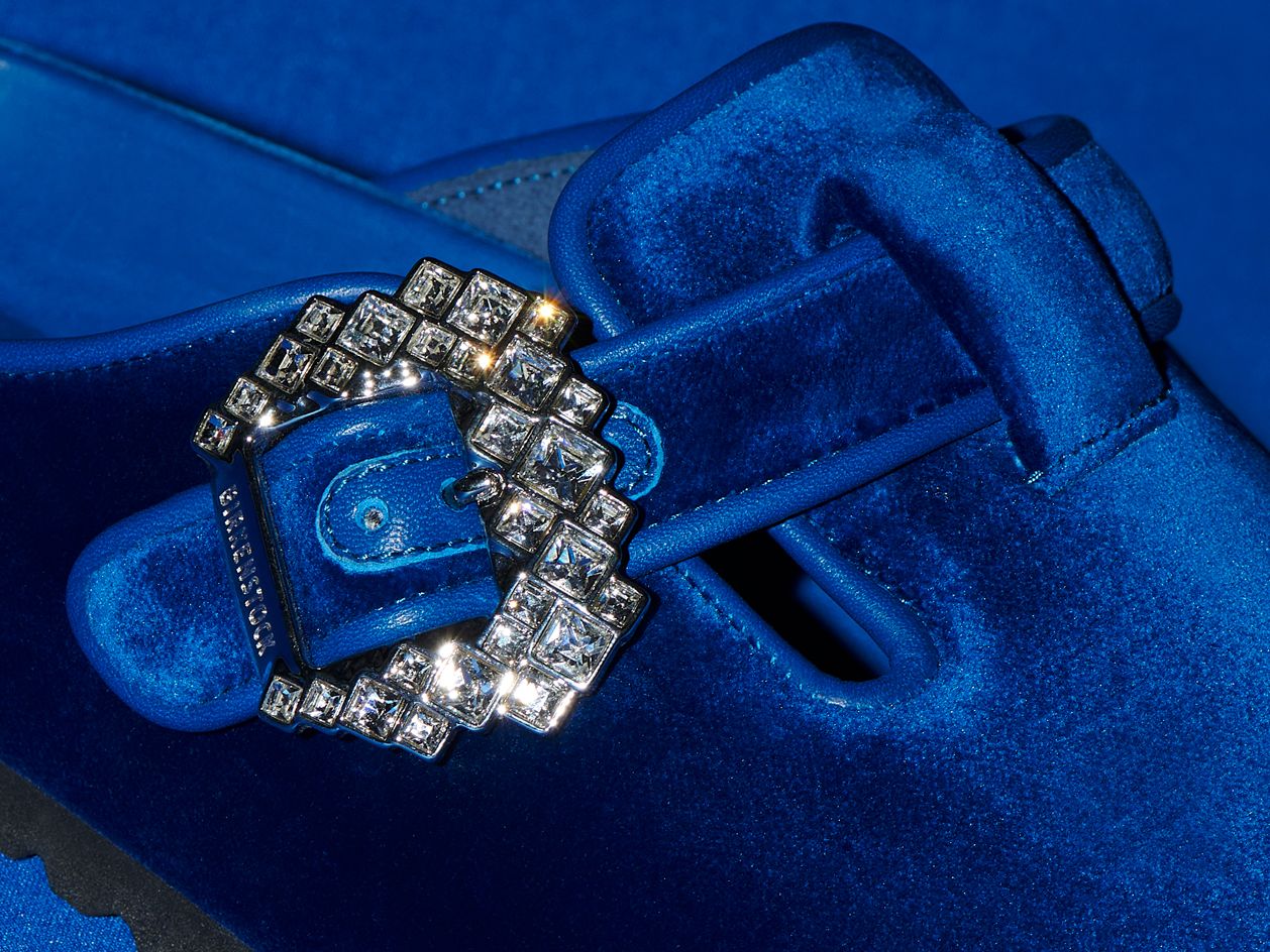 princo✩MANOLO BLAHNIK Manolo Blahnik Crystallizes Birkenstocks for His Most