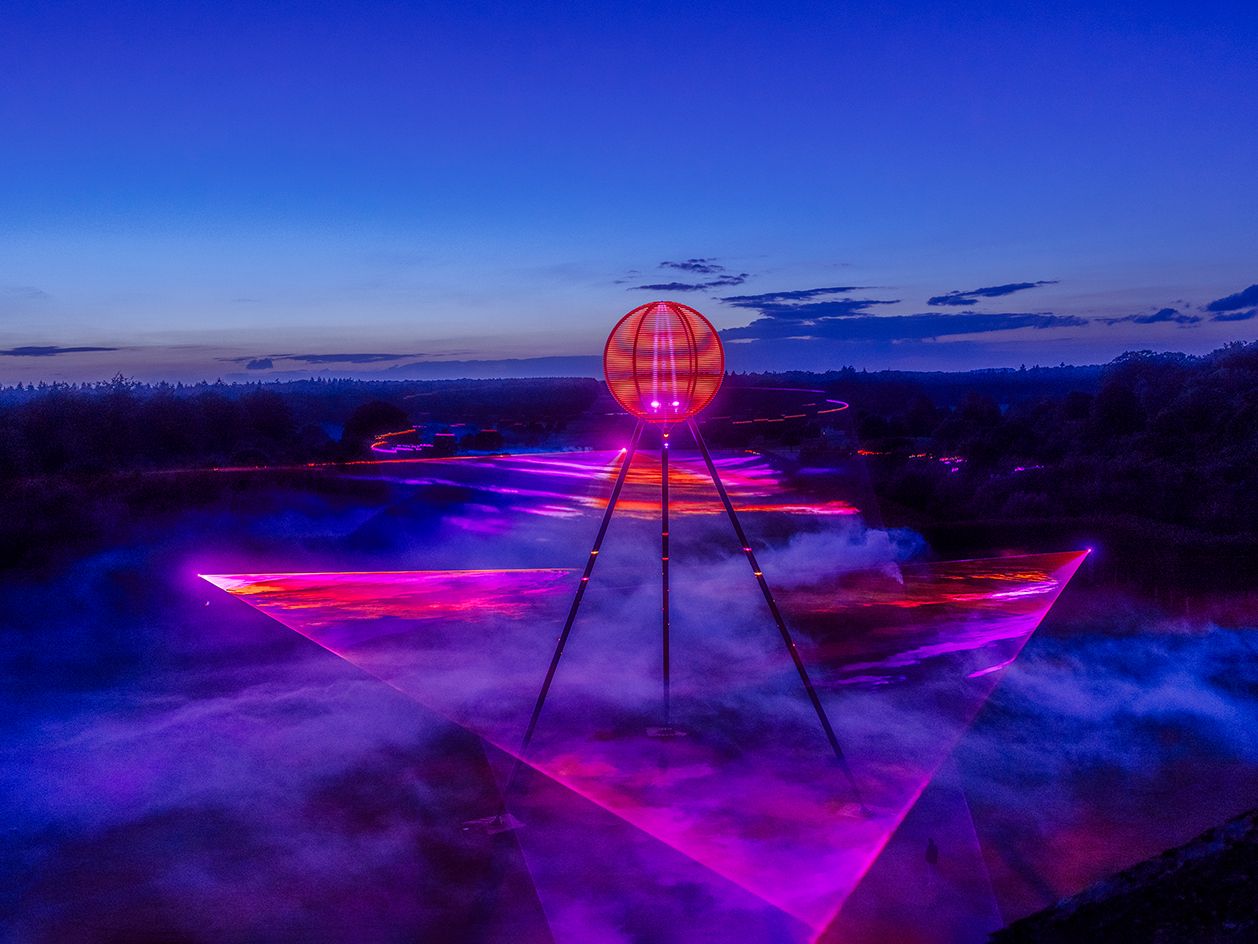 Chris Levine at Houghton Hall: light, lasers, love signals