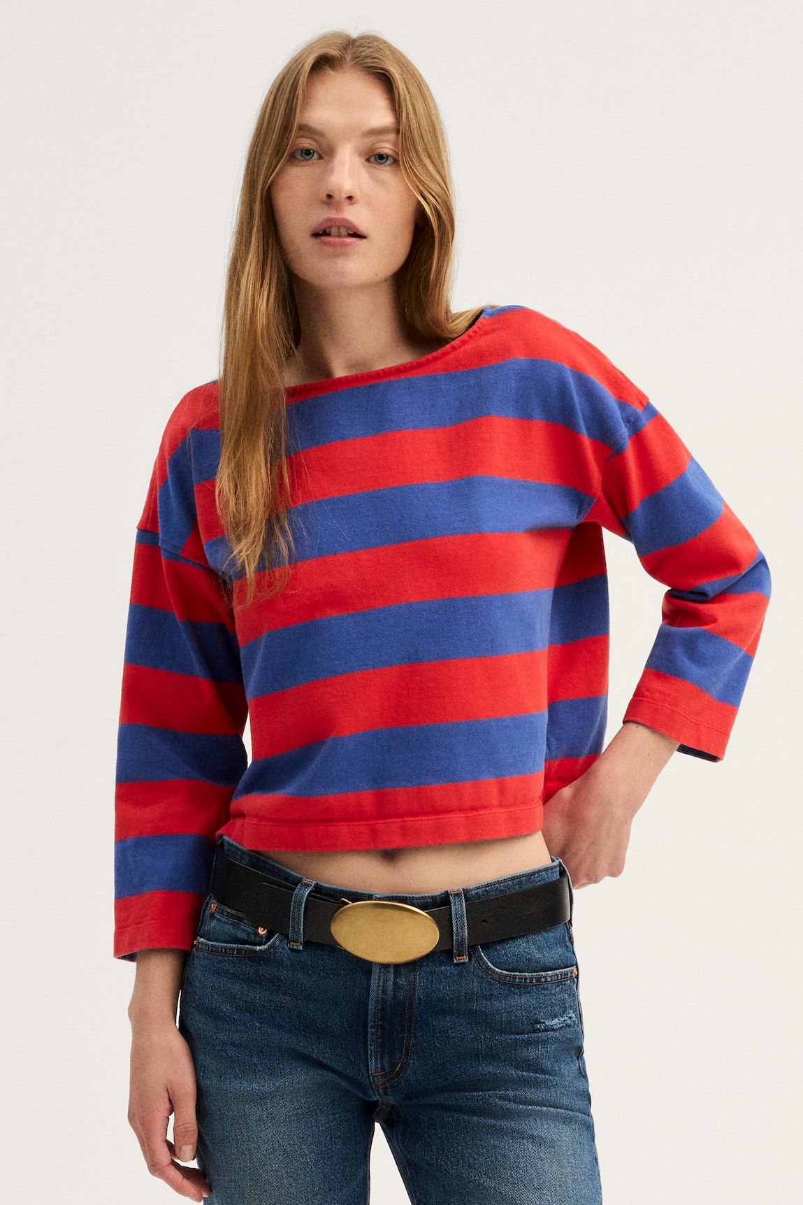 The Rugby Boatneck Long-Sleeve Tee in Club Cotton