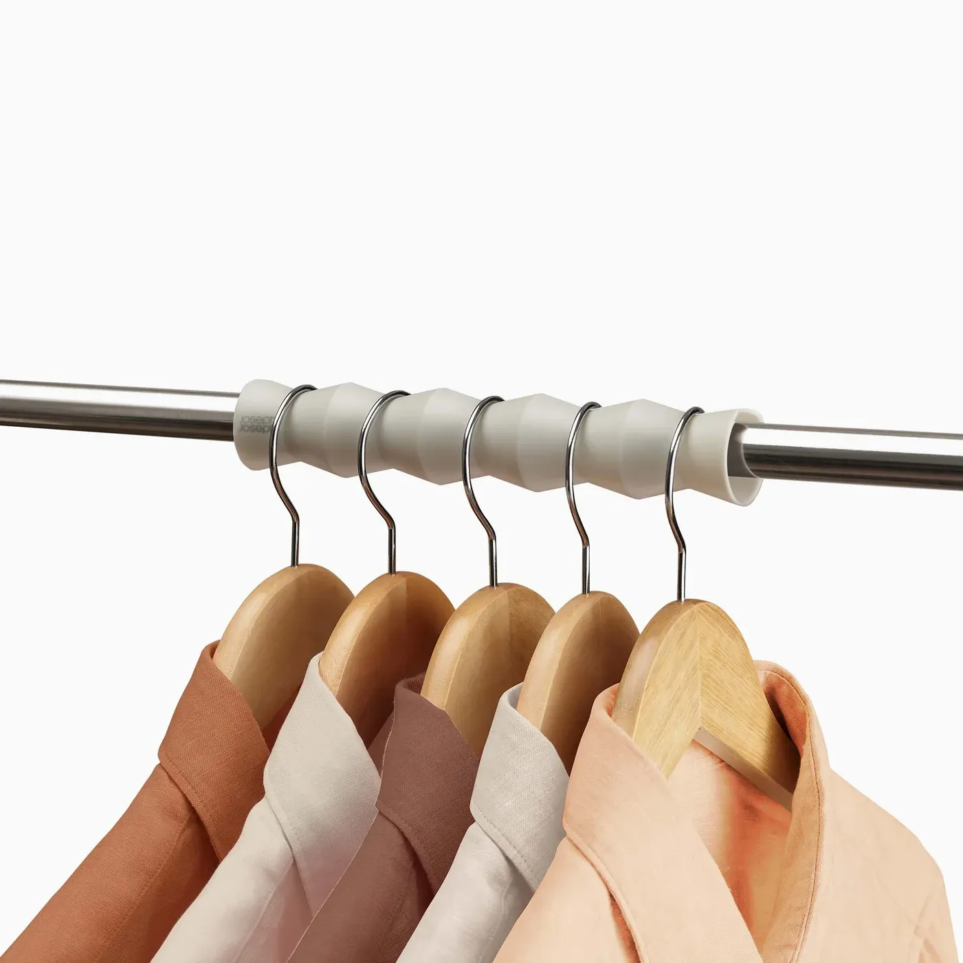 Joseph Joseph, Orderly&amp;trade; Set of 2 Ecru Clothes Rail Spacer Set