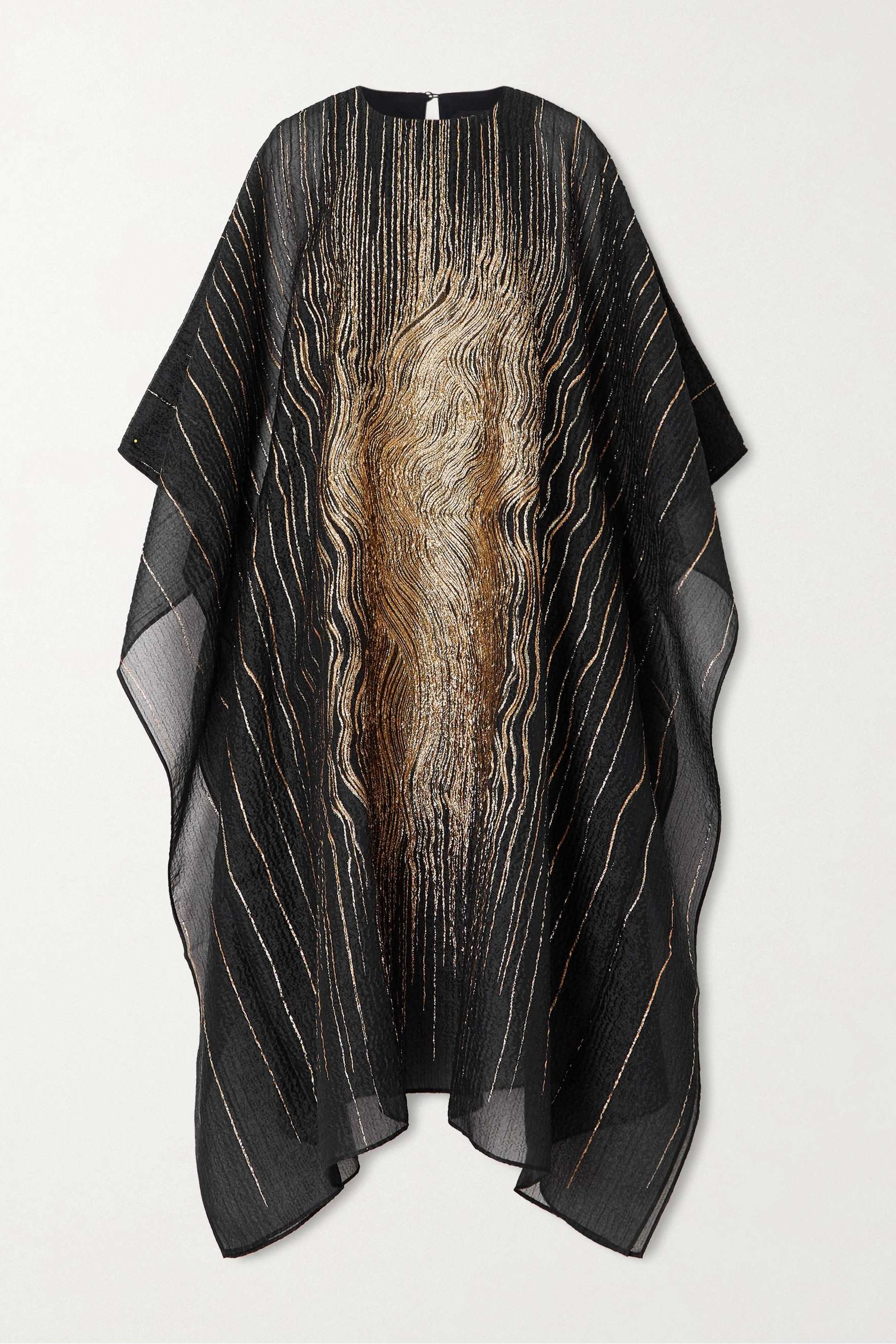 Venice Fil Coup&amp;eacute; Silk-Blend Kaftan