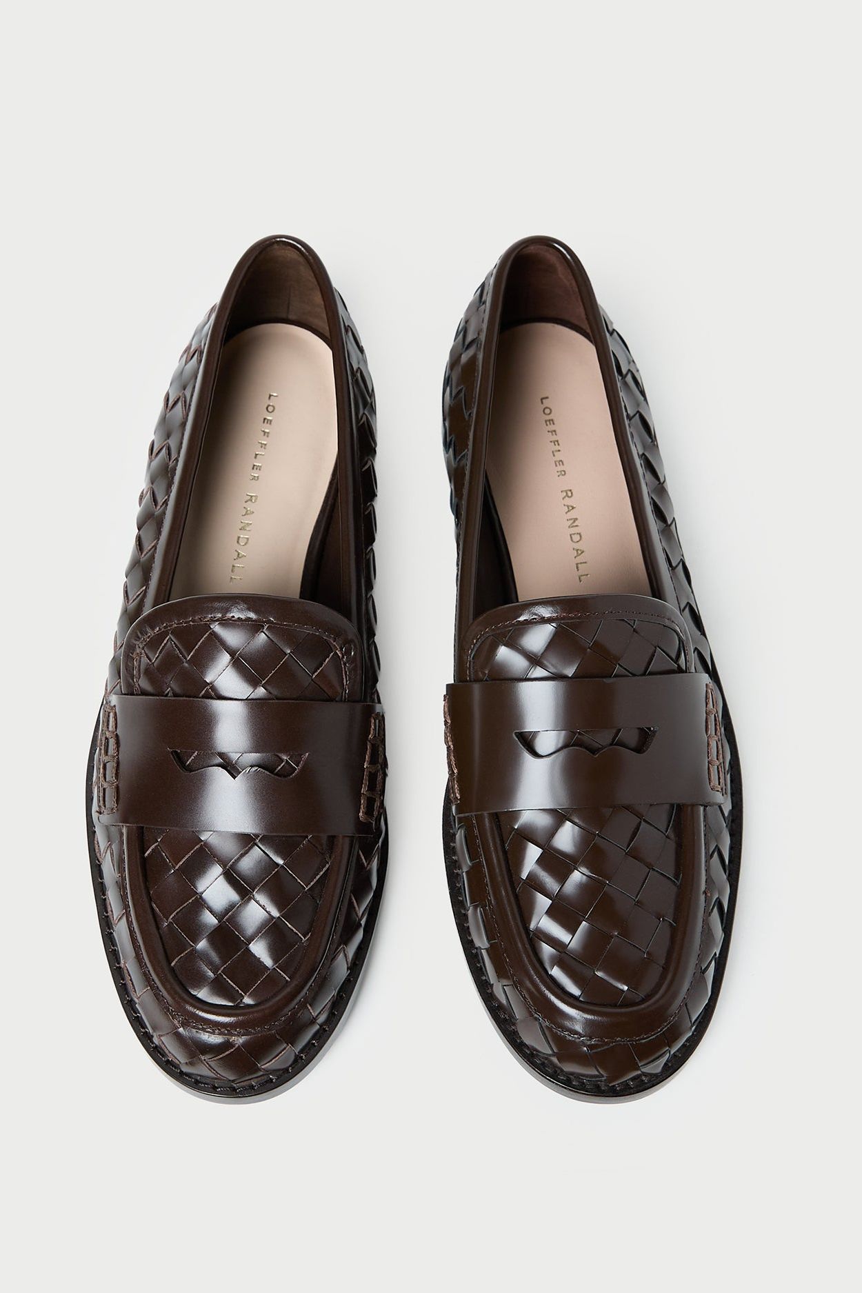 Rachel Espresso Woven Leather Loafer - Espresso Woven / 5