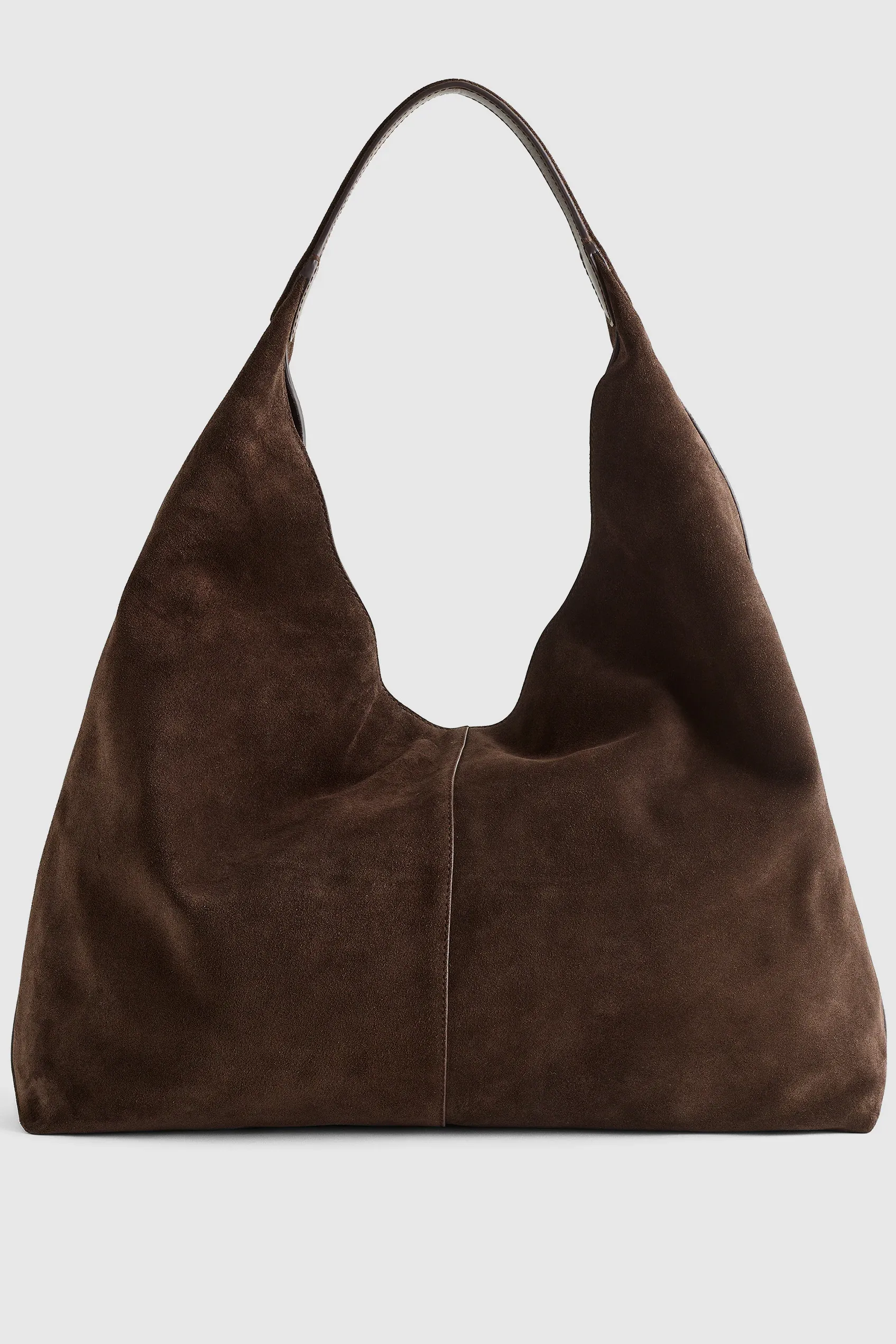 The Mylie Large Shoulder Bag in Italian Suede