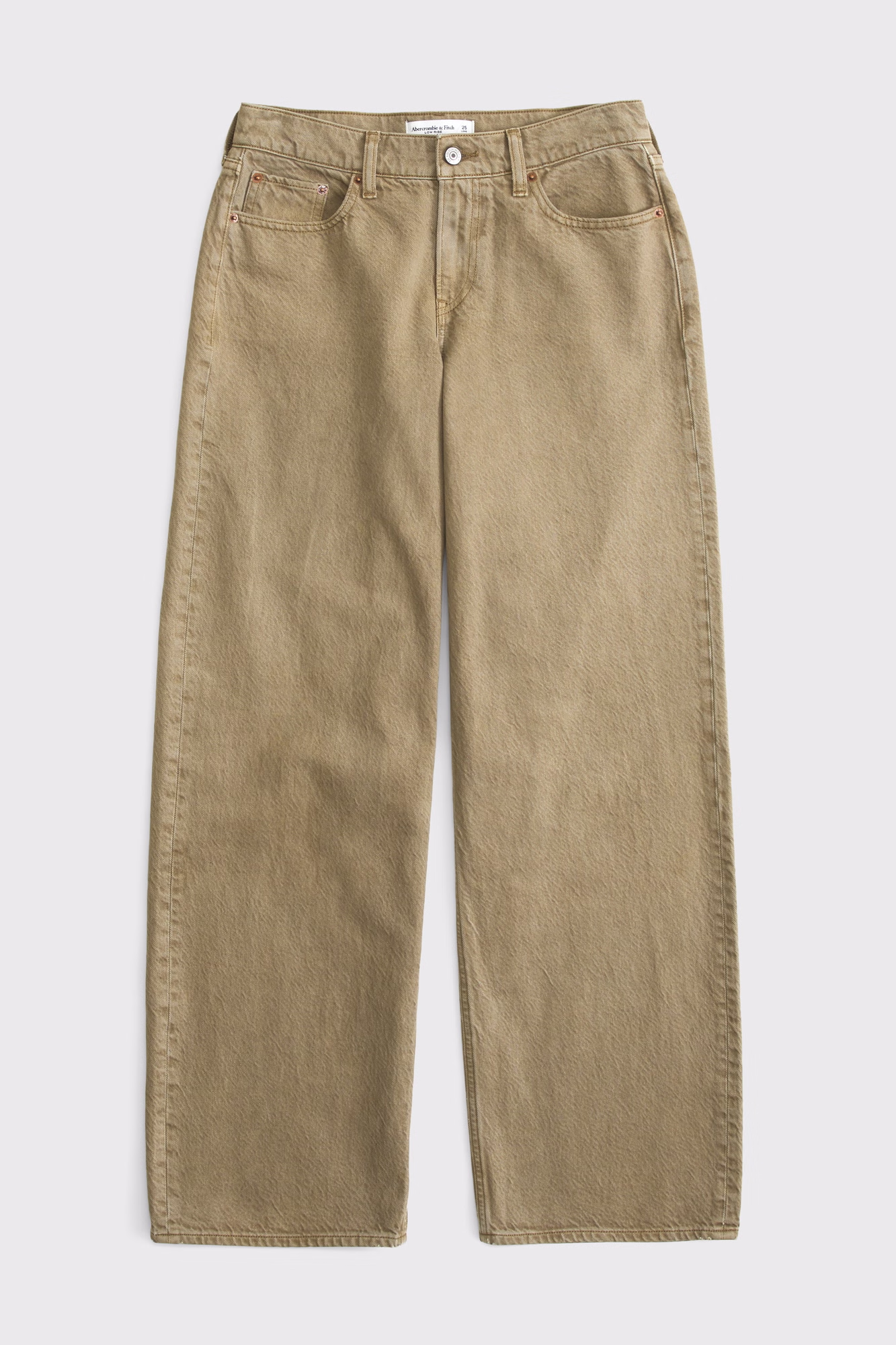 Curve Love Low Rise Ultra Loose Brown Jean, Abercrombie &amp;amp; Fitch