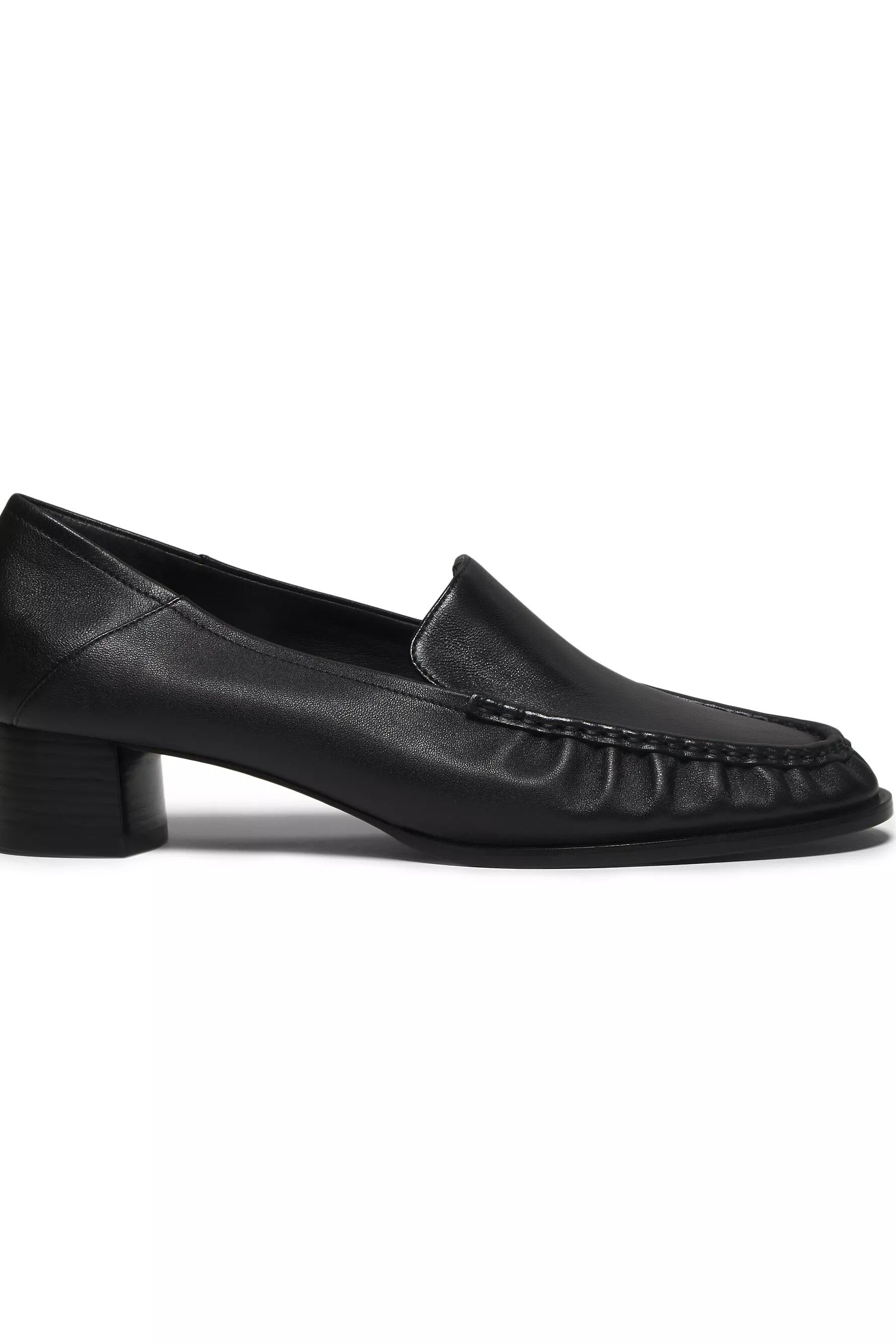Nadia Leather Heeled Loafers