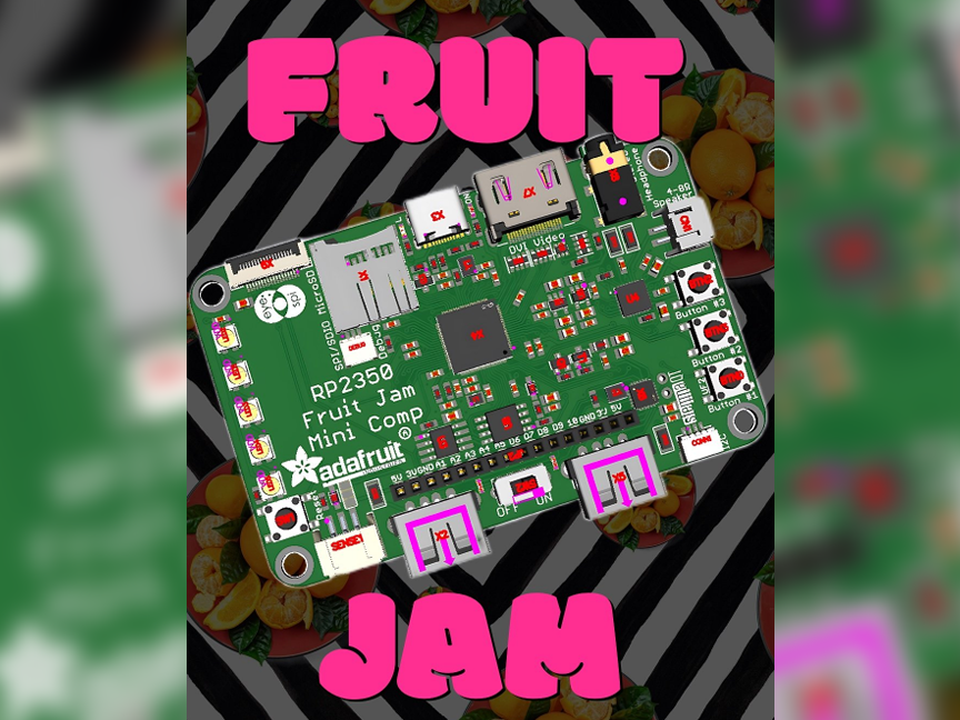 Adafruit's Fruit Jam is a Raspberry Pi Pico 2 powered, credit card