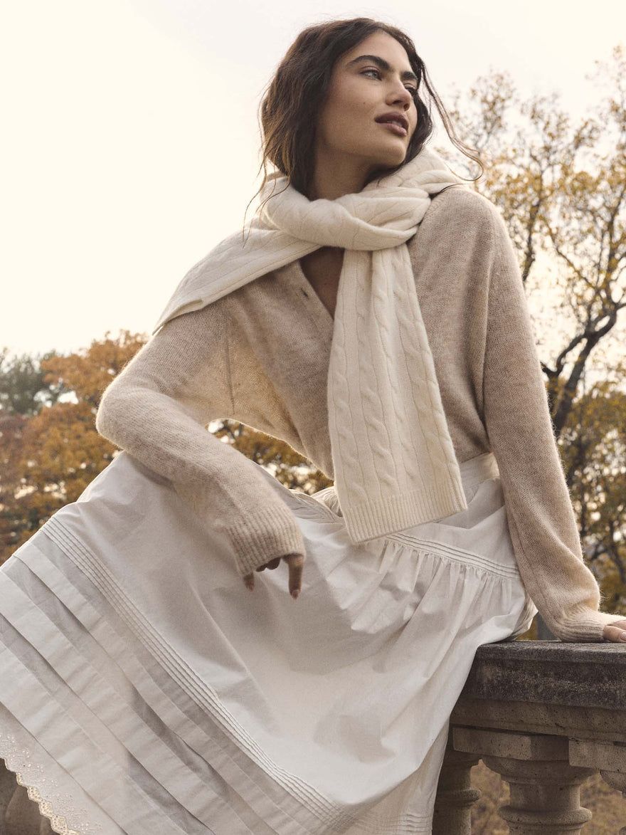 Petra Cardigan -- Hazelnut Creme