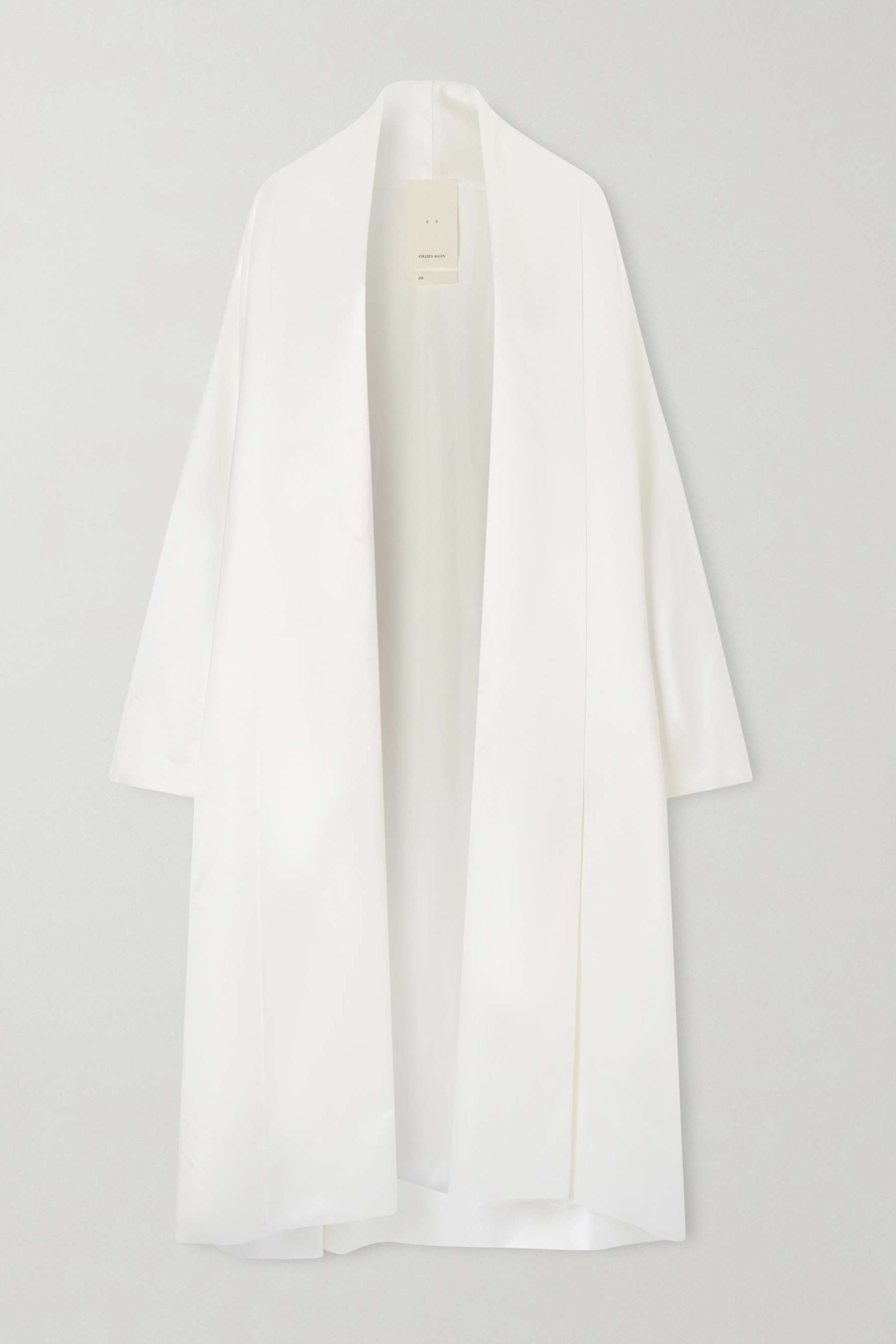 Silk Duchesse-Satin Coat