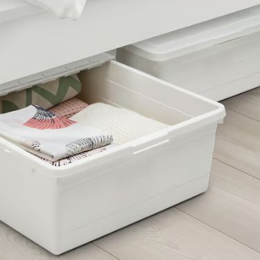 sockerbit white blanket box ikea