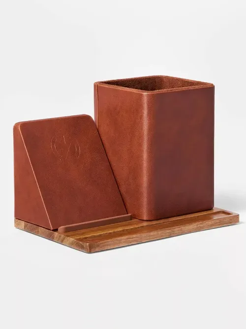 Wireless Charging Stand Pencil Cup