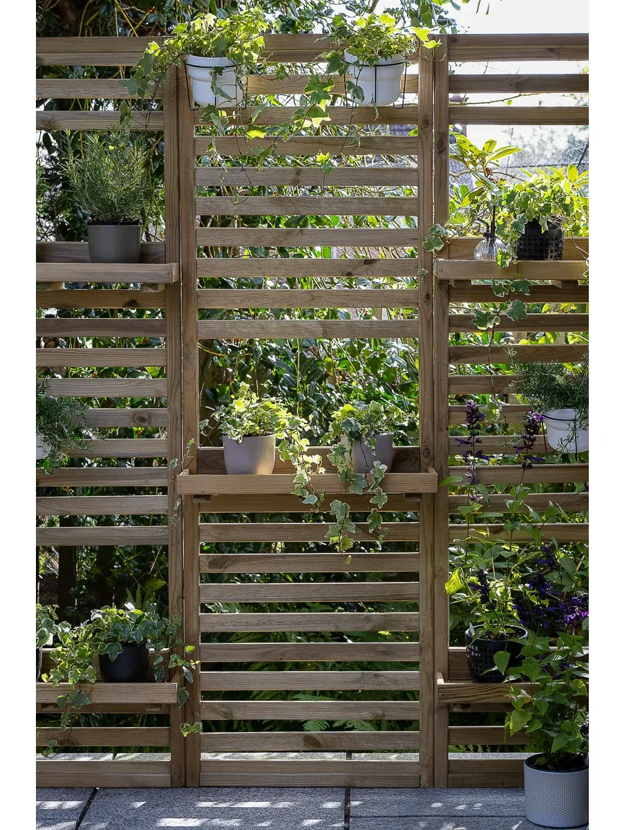 Forest Garden, Wood Wall Planter