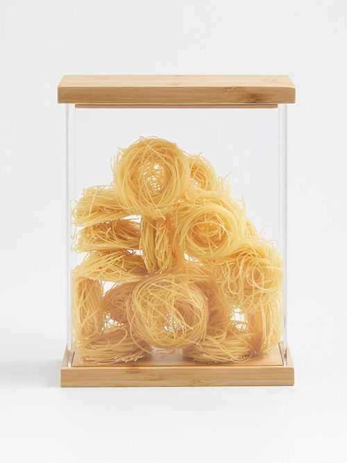 Kitchen Pantry Storage Container with Bamboo Lid