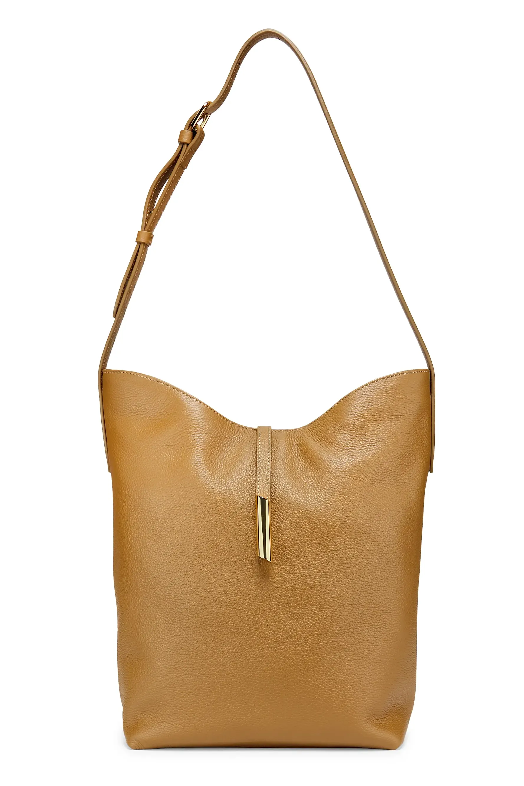 Penne Leather Bucket Bag