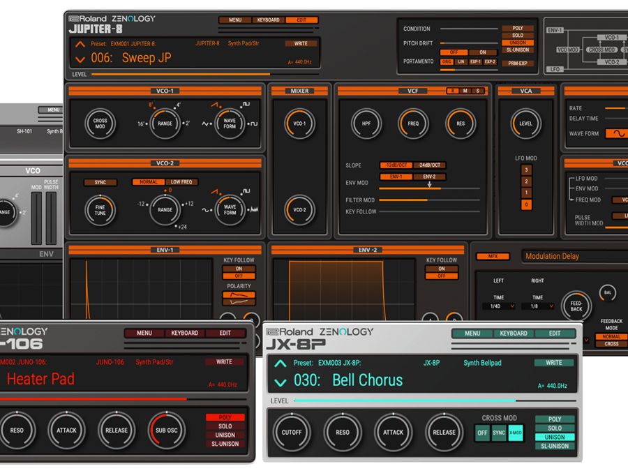 Juno Reactor 9枚セット MATRIXSYNTH: ROLAND JP-8000 with Jupiter-8 Colored Knobs