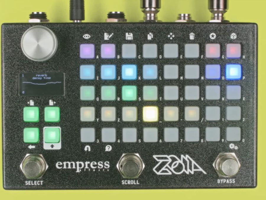 Empress's grid-based Zoia multi-effects pedal can be whatever you