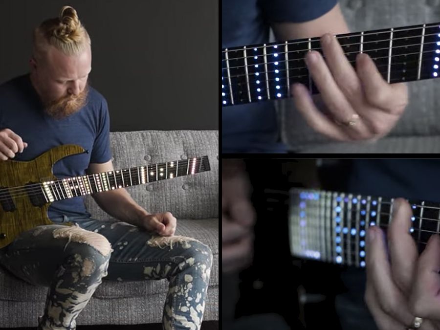 Scale the Summit's Chris Letchford unveils guitar with jaw