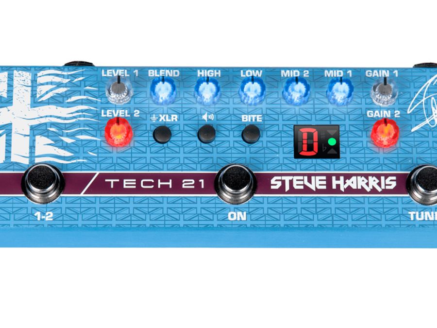 ベース Tech21 SH1 Steve Harris Signature Tech 21 NYC Steve Harris SH1 Signature Sansamp Bass Preamp Pedal