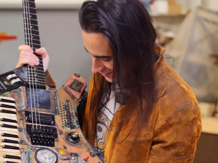 Nuno Bettencourt's part-guitar, part-keytar Mad Max creation