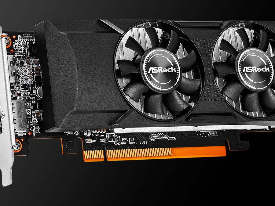 ASRock AMD RADEON RX 550 LOW PROFILE 未使用 ASRock AMD Radeon RX 550 Low Profile 4GB Graphics Card GDDR5