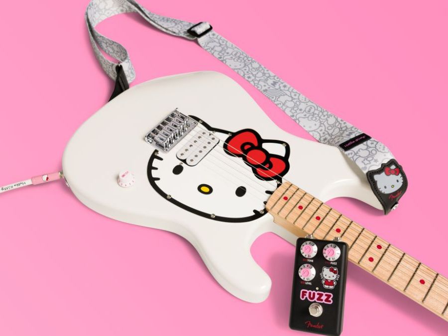 ギター Fender HELLO KITTY FUZZ The next collectible cult classic”: The Fender x Hello Kitty