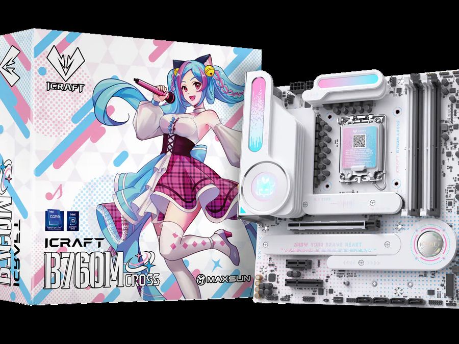 Vendor releases an Intel motherboard for Anime fans — iCraft B760M