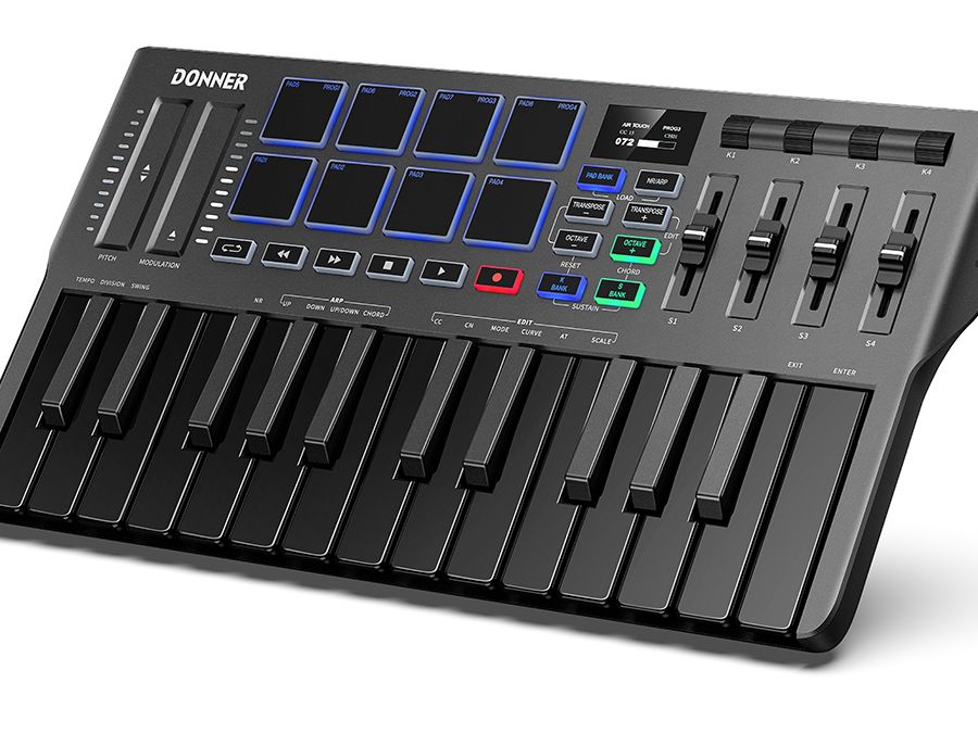 Donner drops the DMK-25 Pro, a portable MIDI keyboard that