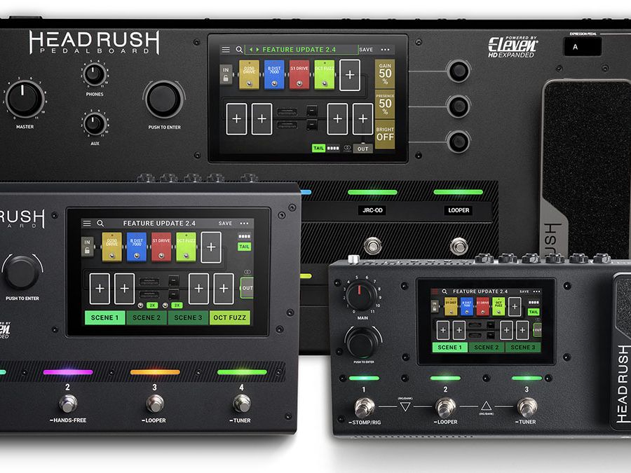 HeadRush adds four amps, four effects to its Pedalboard, Gigboard