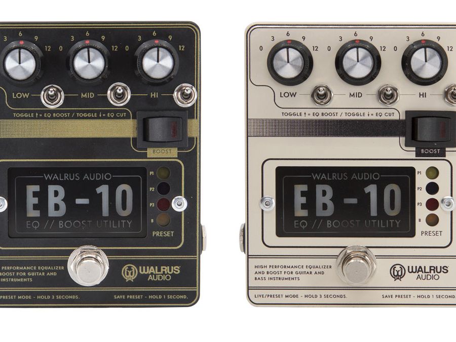 Walrus Audio launches the EB-10 preamp, EQ and boost pedal