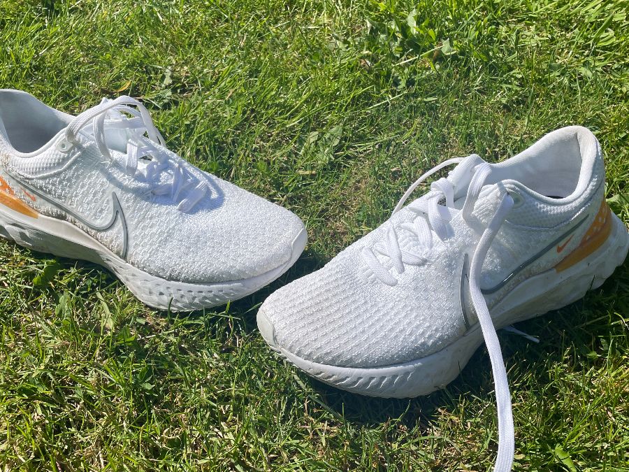 nike react infinity run flyknit all white