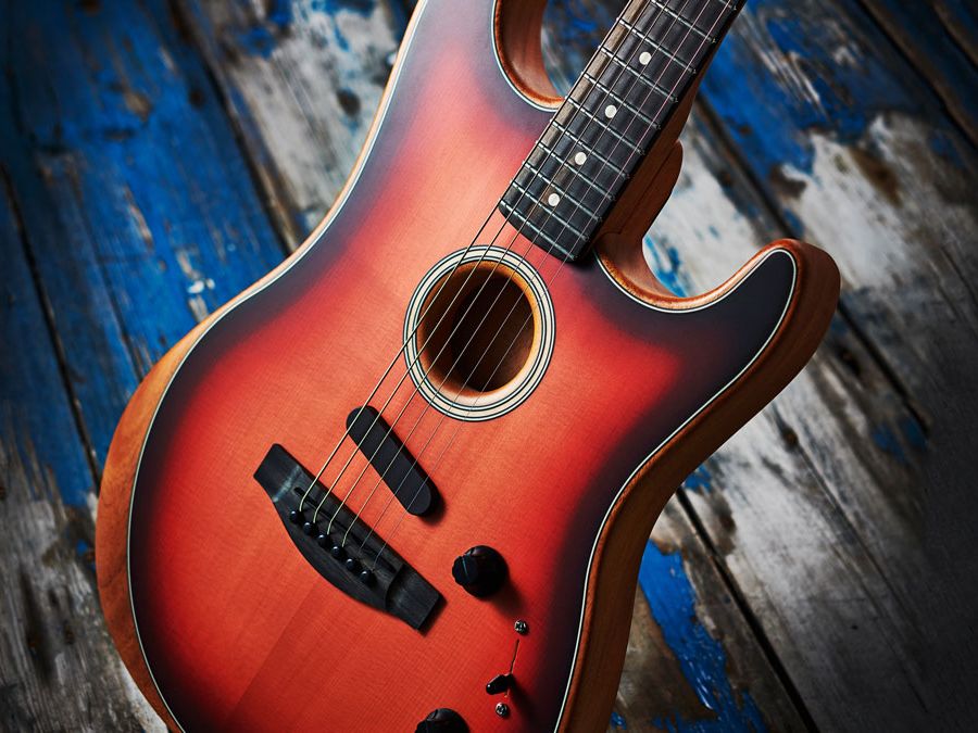 ギター Fender USA acoustasonic stratocaster Fender American Acoustasonic Stratocaster Acoustic-electric