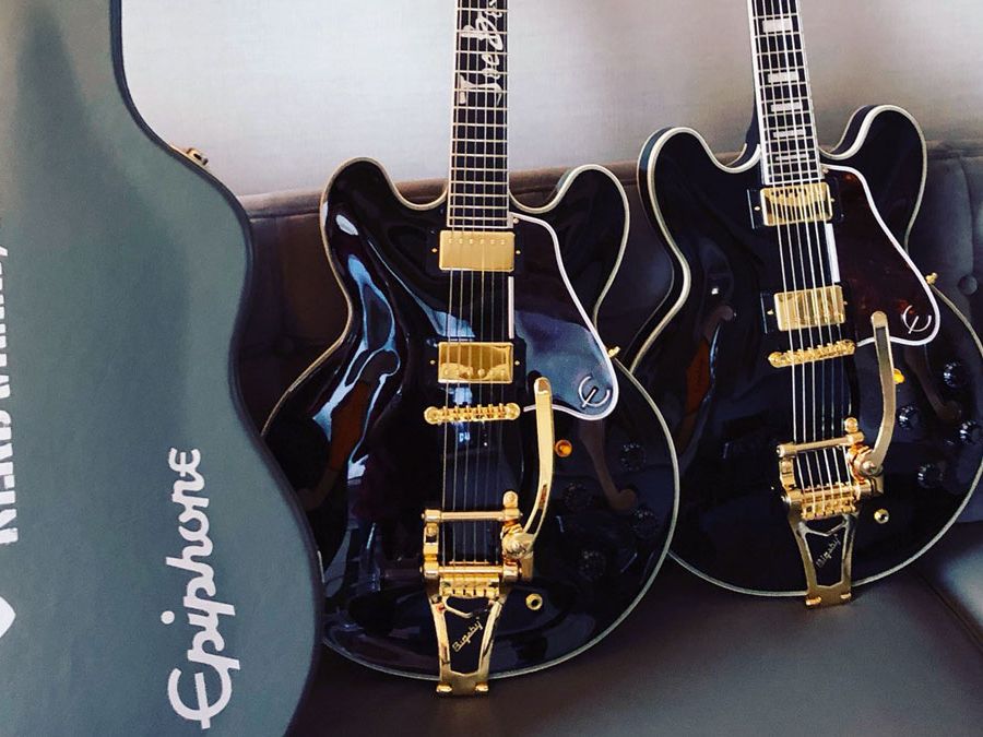 ギター Epiphone Dot ES-355 EB Epiphone Shinichi Ubukata ES-355 Ver.02 Ebony エレキギター 生形