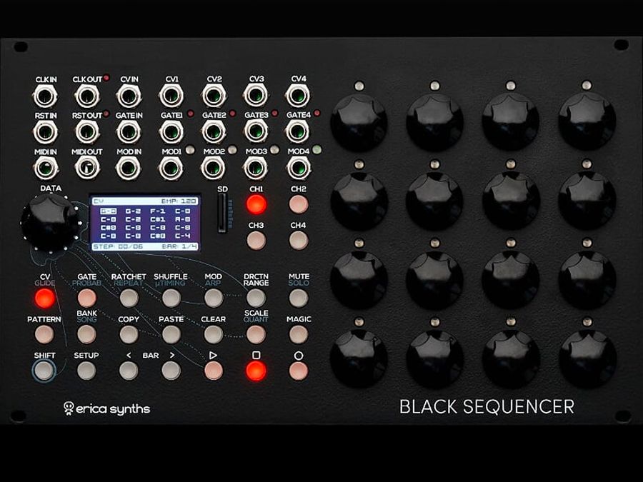 Erica Synths introduces the Black Sequencer for your modular