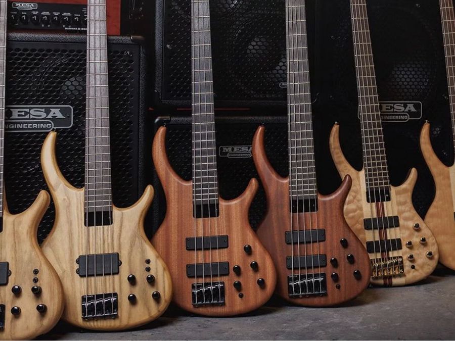 ベース tobias 90s Early 1990's Tobias Basic 6 String Bass Guitar Zebrawood