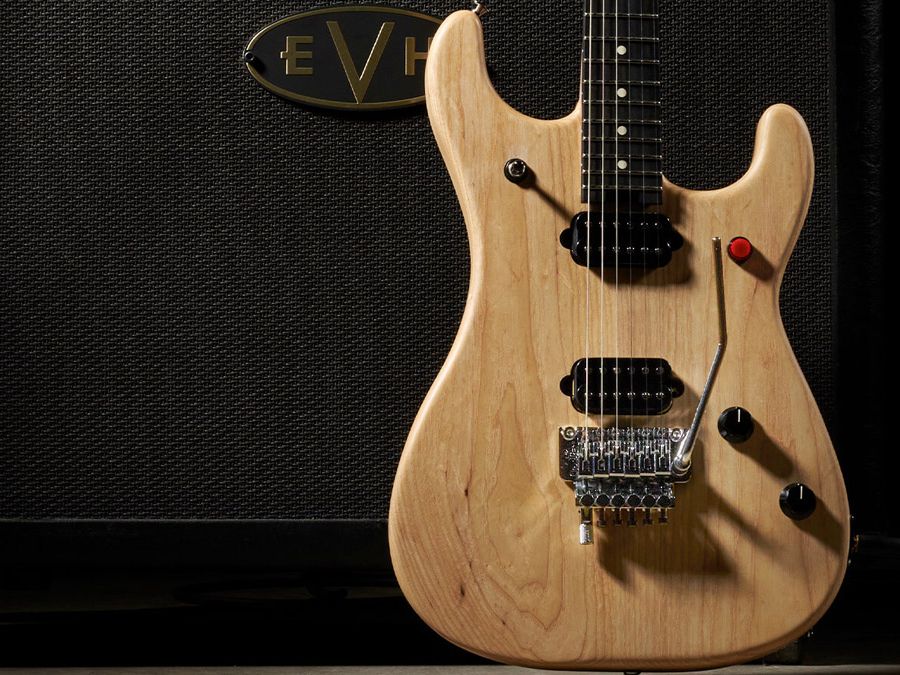 EVH Frankenstein 5150 Red Black White Striped